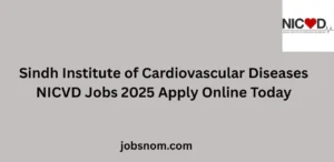 Sindh Institute of Cardiovascular Diseases NICVD Jobs 2025 Apply Online Today